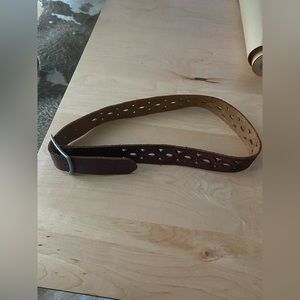 EUC - Vintage Lucky brown leather belt, size XS